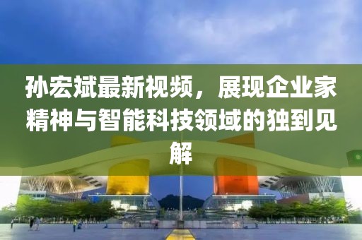 孙宏斌最新视频，展现企业家精神与智能科技领域的独到见解