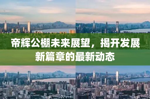 帝辉公棚未来展望，揭开发展新篇章的最新动态