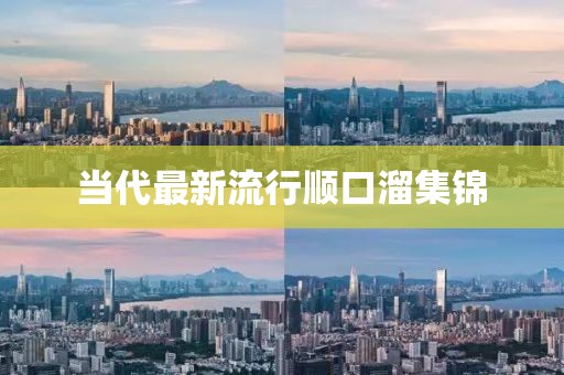 当代最新流行顺口溜集锦
