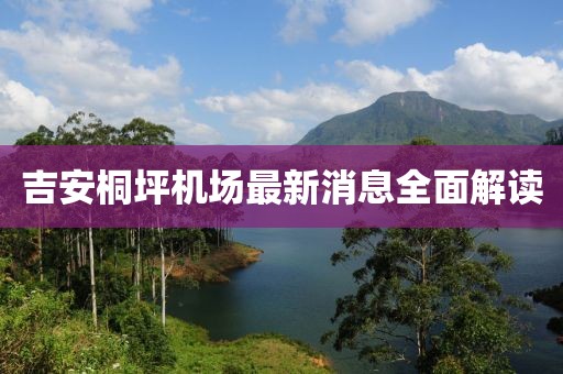 吉安桐坪机场最新消息全面解读