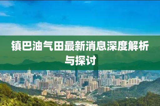 镇巴油气田最新消息深度解析与探讨