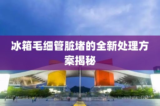 冰箱毛细管脏堵的全新处理方案揭秘