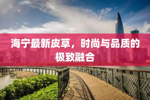 海宁最新皮草，时尚与品质的极致融合