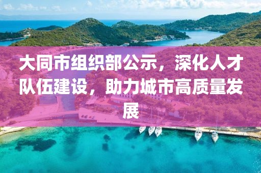 大同市组织部公示，深化人才队伍建设，助力城市高质量发展