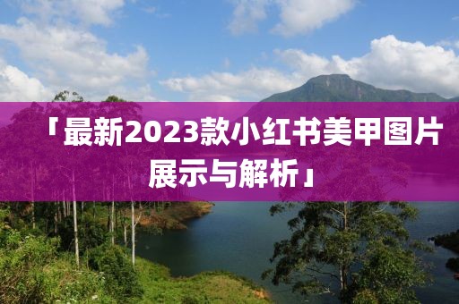 「最新2023款小红书美甲图片展示与解析」