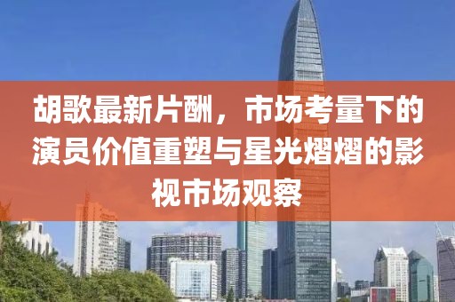 胡歌最新片酬，市场考量下的演员价值重塑与星光熠熠的影视市场观察