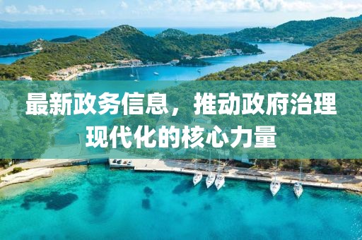 最新政务信息，推动政府治理现代化的核心力量