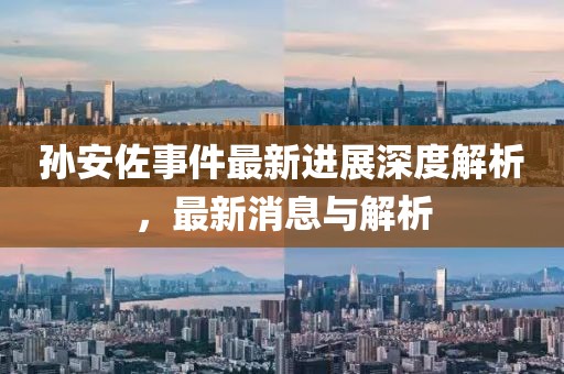 孙安佐事件最新进展深度解析，最新消息与解析