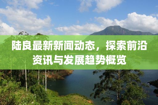 陆良最新新闻动态，探索前沿资讯与发展趋势概览
