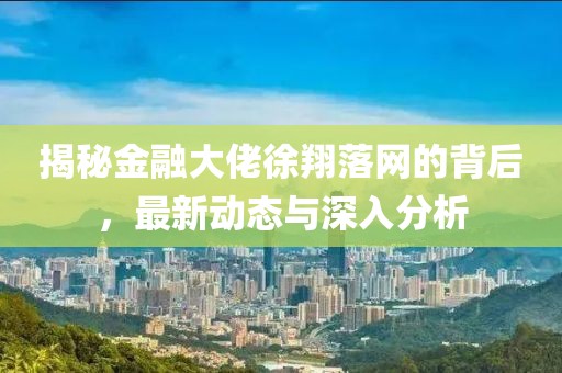 揭秘金融大佬徐翔落网的背后，最新动态与深入分析