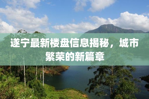 遂宁最新楼盘信息揭秘，城市繁荣的新篇章