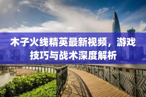 木子火线精英最新视频，游戏技巧与战术深度解析