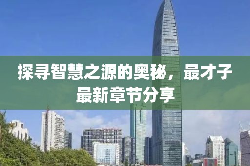 探寻智慧之源的奥秘，最才子最新章节分享