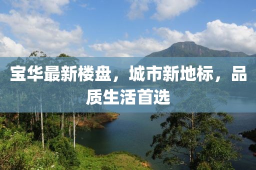 宝华最新楼盘，城市新地标，品质生活首选