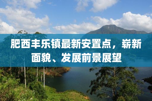 肥西丰乐镇最新安置点，崭新面貌、发展前景展望