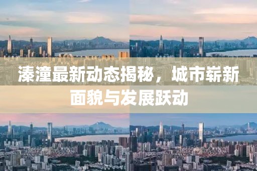 溱潼最新动态揭秘，城市崭新面貌与发展跃动