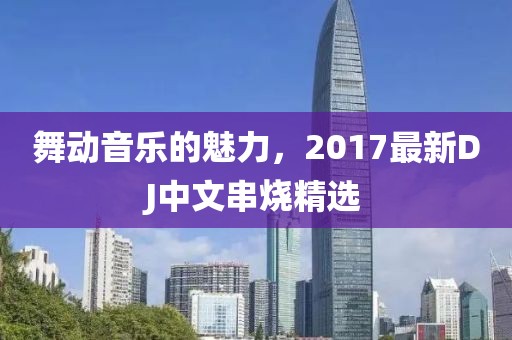 舞动音乐的魅力，2017最新DJ中文串烧精选