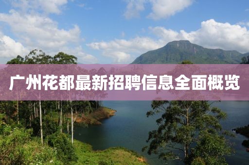 广州花都最新招聘信息全面概览
