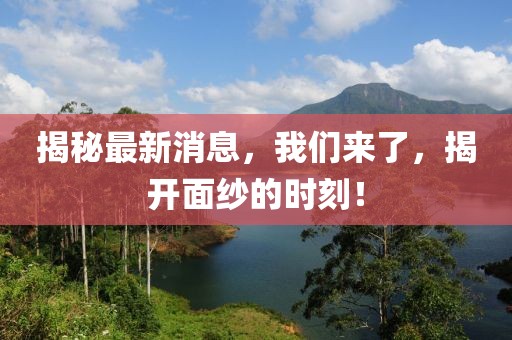 揭秘最新消息，我们来了，揭开面纱的时刻！