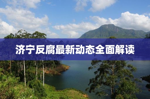 济宁反腐最新动态全面解读