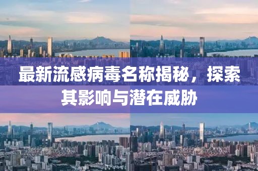 最新流感病毒名称揭秘，探索其影响与潜在威胁