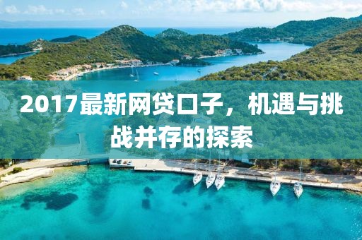 2017最新网贷口子，机遇与挑战并存的探索