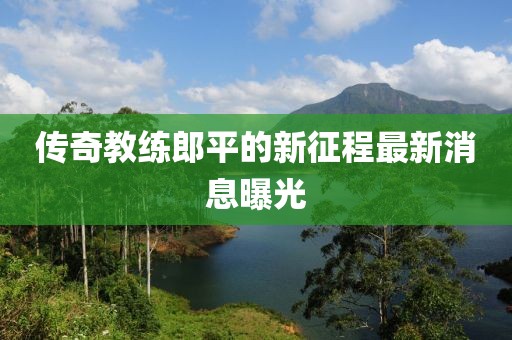传奇教练郎平的新征程最新消息曝光