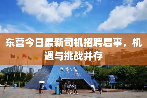 东营今日最新司机招聘启事，机遇与挑战并存