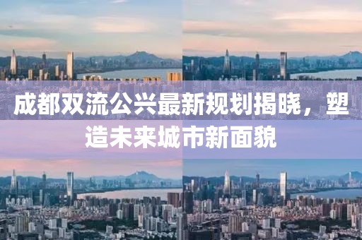 成都双流公兴最新规划揭晓，塑造未来城市新面貌