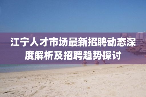 江宁人才市场最新招聘动态深度解析及招聘趋势探讨