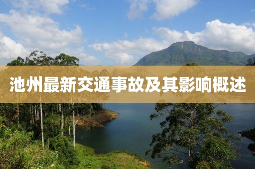 池州最新交通事故及其影响概述