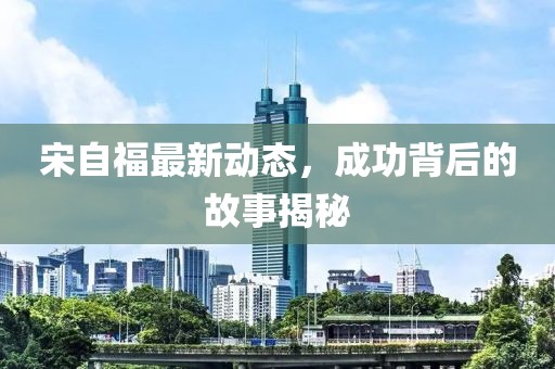 宋自福最新动态，成功背后的故事揭秘