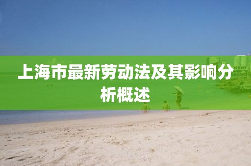 上海市最新劳动法及其影响分析概述