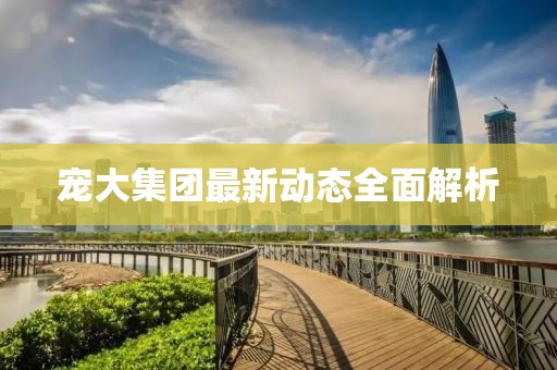 宠大集团最新动态全面解析