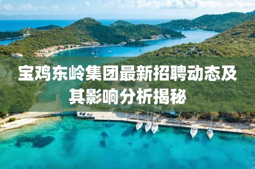 宝鸡东岭集团最新招聘动态及其影响分析揭秘