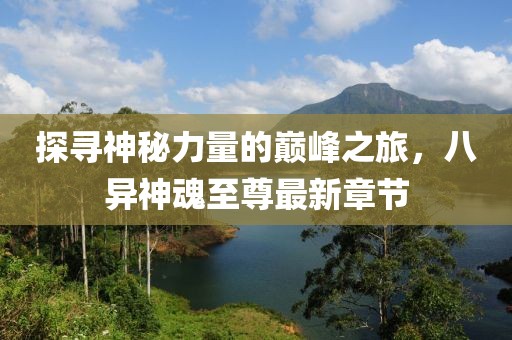 探寻神秘力量的巅峰之旅，八异神魂至尊最新章节