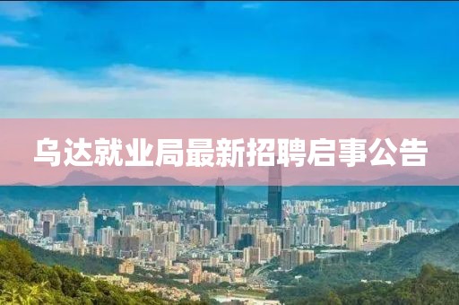 乌达就业局最新招聘启事公告