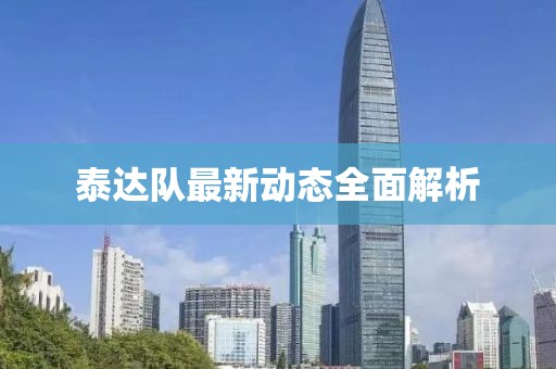 泰达队最新动态全面解析