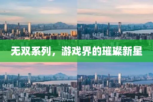 无双系列，游戏界的璀璨新星