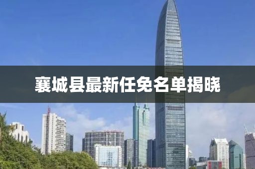 襄城县最新任免名单揭晓