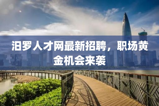汨罗人才网最新招聘，职场黄金机会来袭