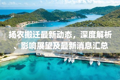 扬农搬迁最新动态，深度解析、影响展望及最新消息汇总