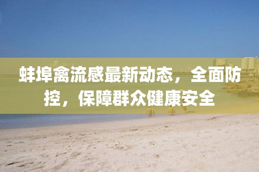 蚌埠禽流感最新动态，全面防控，保障群众健康安全