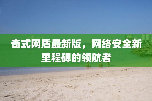 奇式网盾最新版，网络安全新里程碑的领航者