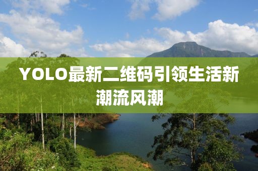 YOLO最新二维码引领生活新潮流风潮