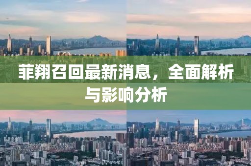 菲翔召回最新消息，全面解析与影响分析