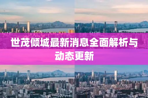 世茂倾城最新消息全面解析与动态更新