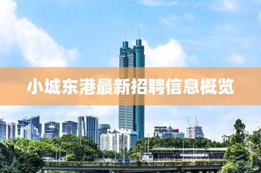 小城东港最新招聘信息概览
