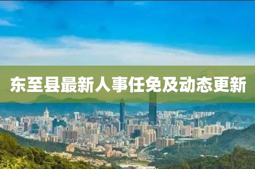 东至县最新人事任免及动态更新
