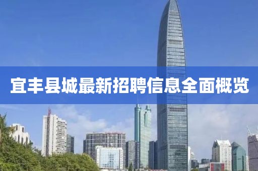 宜丰县城最新招聘信息全面概览